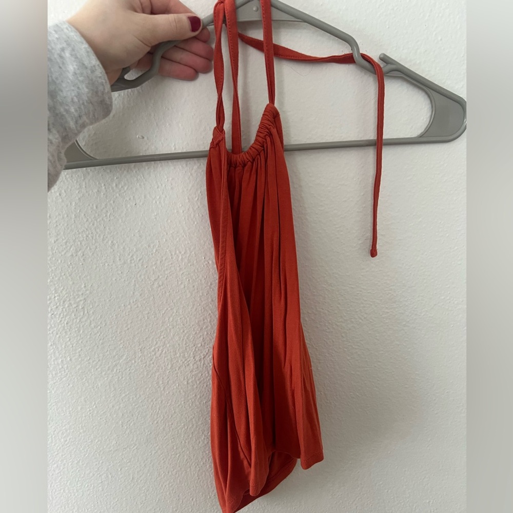 Halter (tie) open back tank
